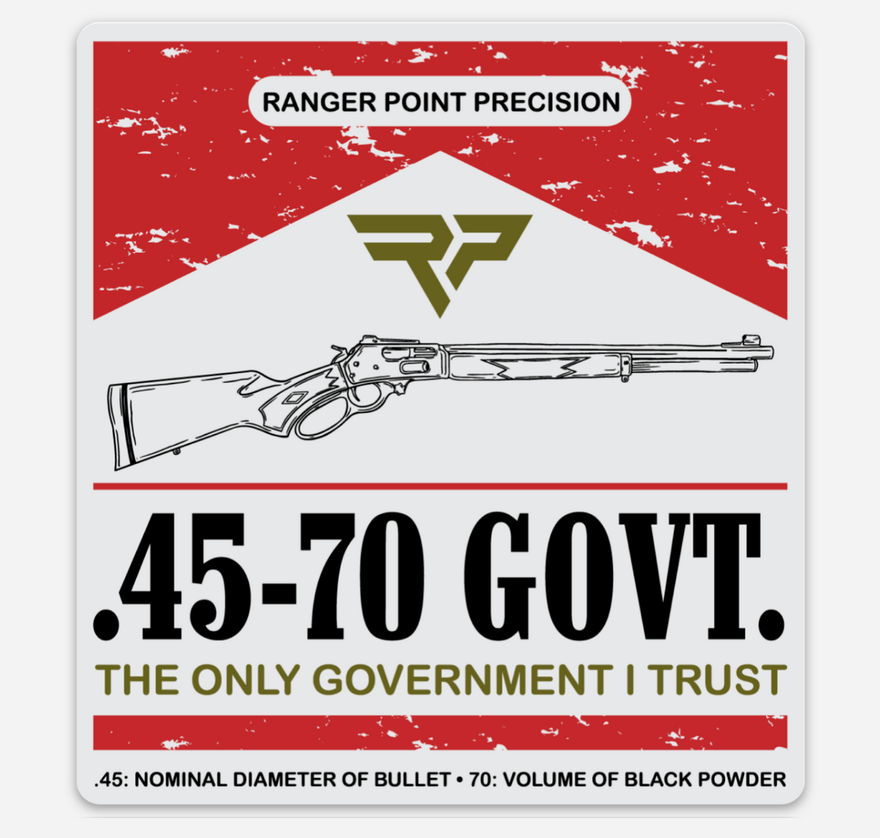 Ranger Point 45-70 GOVT Slap Stickers