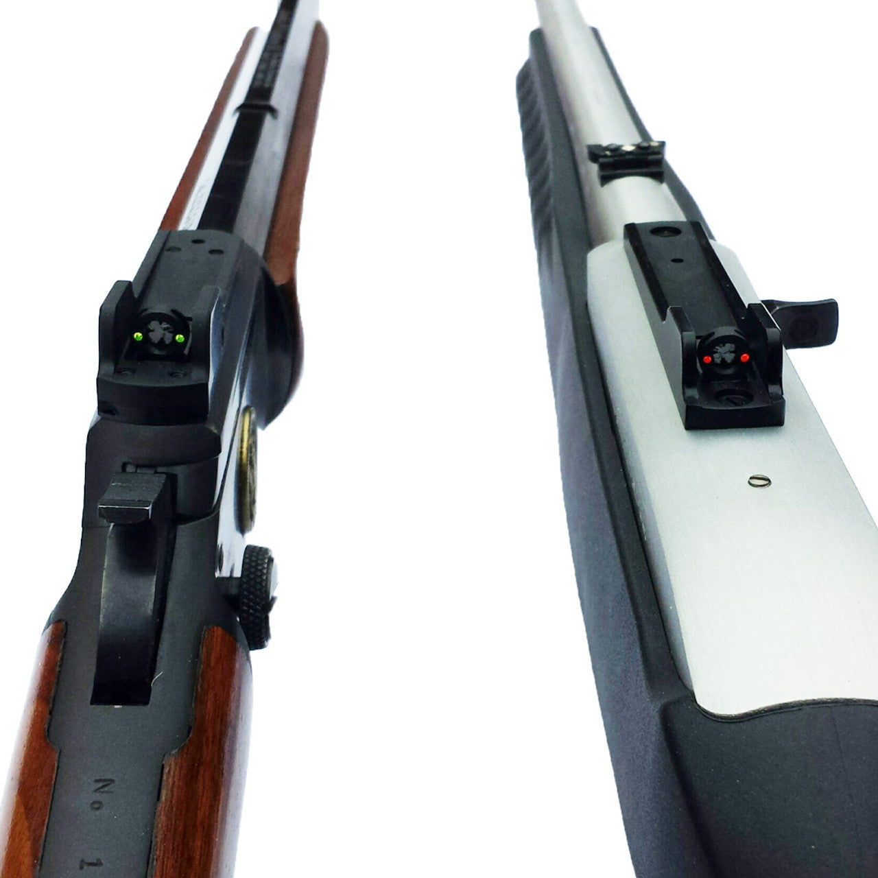 Marlin & Henry Lever Rifle Peep Sights | Cloverleaf + Green Fiber Optic