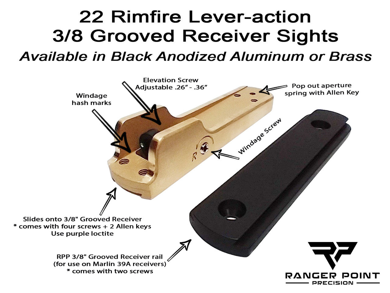 Kleeblatt Dioptervisier für .22lr Randfeuergewehre